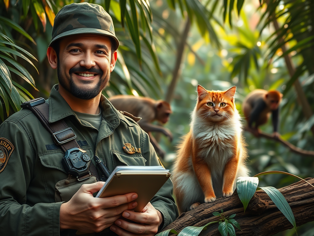 Operation Fuzzy Mayhem: A Jungle Adventure with Cats